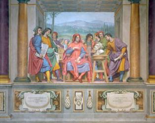 Lorenzo amongst the artists (fresco) | Obraz na stenu