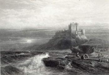 Bamborough Castle, engraved by S. Bradshaw, printed by Cassell & Company Ltd. (engraving) | Obraz na stenu