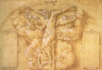 The Crucifixion, 1547 (pencil heightened with white on paper) | Obraz na stenu