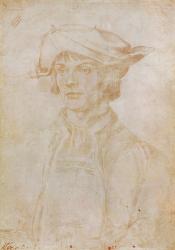 Portrait of Lucas van Leyden (1494-1533), Dutch painter and engraver, 1521 (silverpoint drawing on paper) | Obraz na stenu