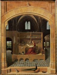 St. Jerome in his study, c.1475 (oil on panel) (see 259352 for detail) | Obraz na stenu