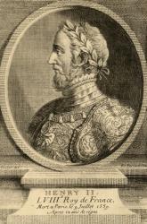 King Henri II (1519-59) of France (engraving) | Obraz na stenu