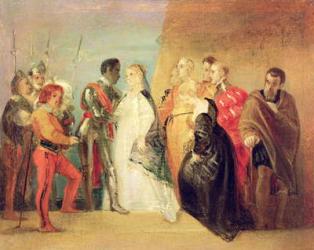 The Return of Othello, Act II, Scene ii from 'Othello', c.1799 (oil on paper mounted on canvas) | Obraz na stenu