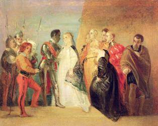 The Return of Othello, Act II, Scene ii from 'Othello', c.1799 (oil on paper mounted on canvas) | Obraz na stenu