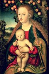 Virgin and Child under an Apple Tree | Obraz na stenu