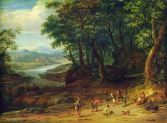 Landscape, 1728 (oil on panel) | Obraz na stenu