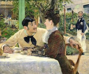 The Garden of Pere Lathuille, 1879 (oil on canvas) | Obraz na stenu