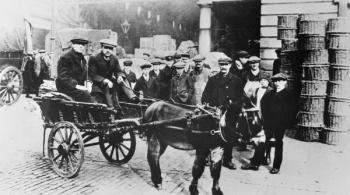 View of Covent Garden Market, 1900 (b/w photo) | Obraz na stenu