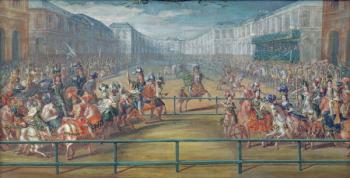 Carousel of Amazons in 1682 (oil on canvas) | Obraz na stenu