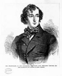 Benjamin Disraeli, c.1837 (engraving) | Obraz na stenu