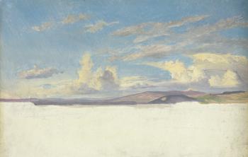 Cloud Study, c.1830 (w/c on paper on card) | Obraz na stenu