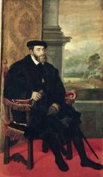 Seated Portrait of Emperor Charles V, 1548 (oil on canvas) | Obraz na stenu