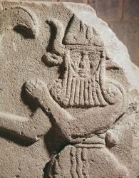 Relief depicting a Hittite idol, 11th-9th century BC (stone) | Obraz na stenu