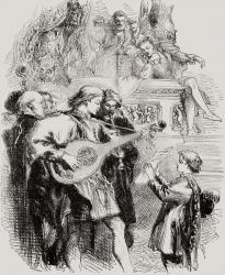 Street musicians in the sixteenth century | Obraz na stenu