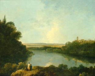 The Nemi Lake near Rome, c.1760 (oil on canvas) | Obraz na stenu