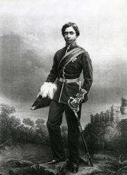 Albert Edward, Prince of Wales, engraved by D.J. Pound from a photograph, from 'The Drawing-Room of Eminent Personages, Volume 2', published in London, 1860 (engraving) | Obraz na stenu
