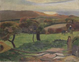Landscape from Bretagne, 1889 (oil on canvas) | Obraz na stenu