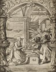 The Annunciation, from 'A Catalogue of a Collection of Engravings, Etchings and Woodcuts', by Richard Fisher, published 1879 (litho) | Obraz na stenu