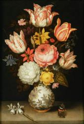 Still Life with Flowers (oil on panel) | Obraz na stenu