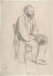 Study for a portrait of Manet (black chalk) | Obraz na stenu