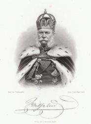 Franz-Joseph I of Austria (1830-1916) in the 'Allgemeine Moden-Zeitung', Leipzig, 1872 (engraving) | Obraz na stenu