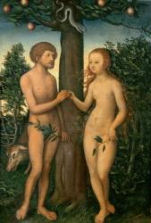 Adam and Eve (oil on panel) | Obraz na stenu