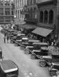 [1936 Line Of Angle Parked Cars Downtown Main Street Knoxville Tennessee]